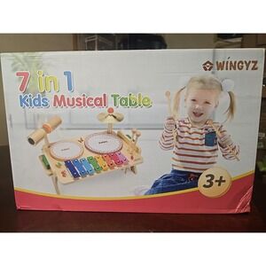 Kids Drum Set for Toddlers Baby Music Instruments 7 in 1 Montessori Preschool Mu